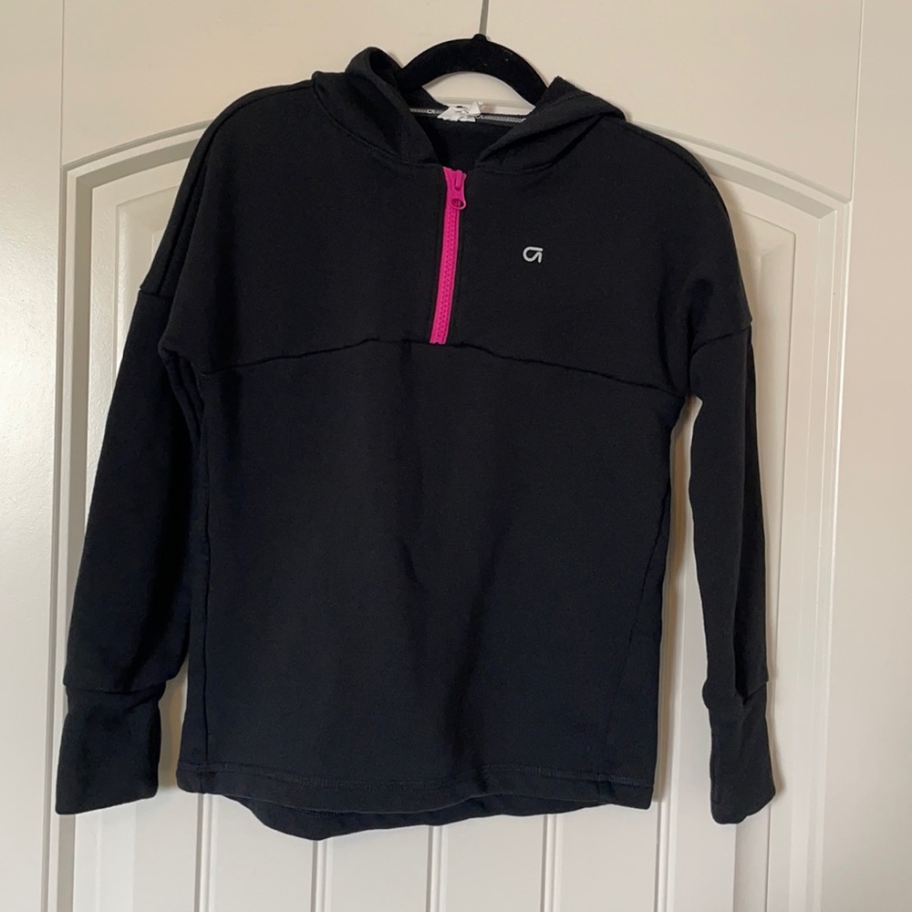 Girls black Gap fit hoodie